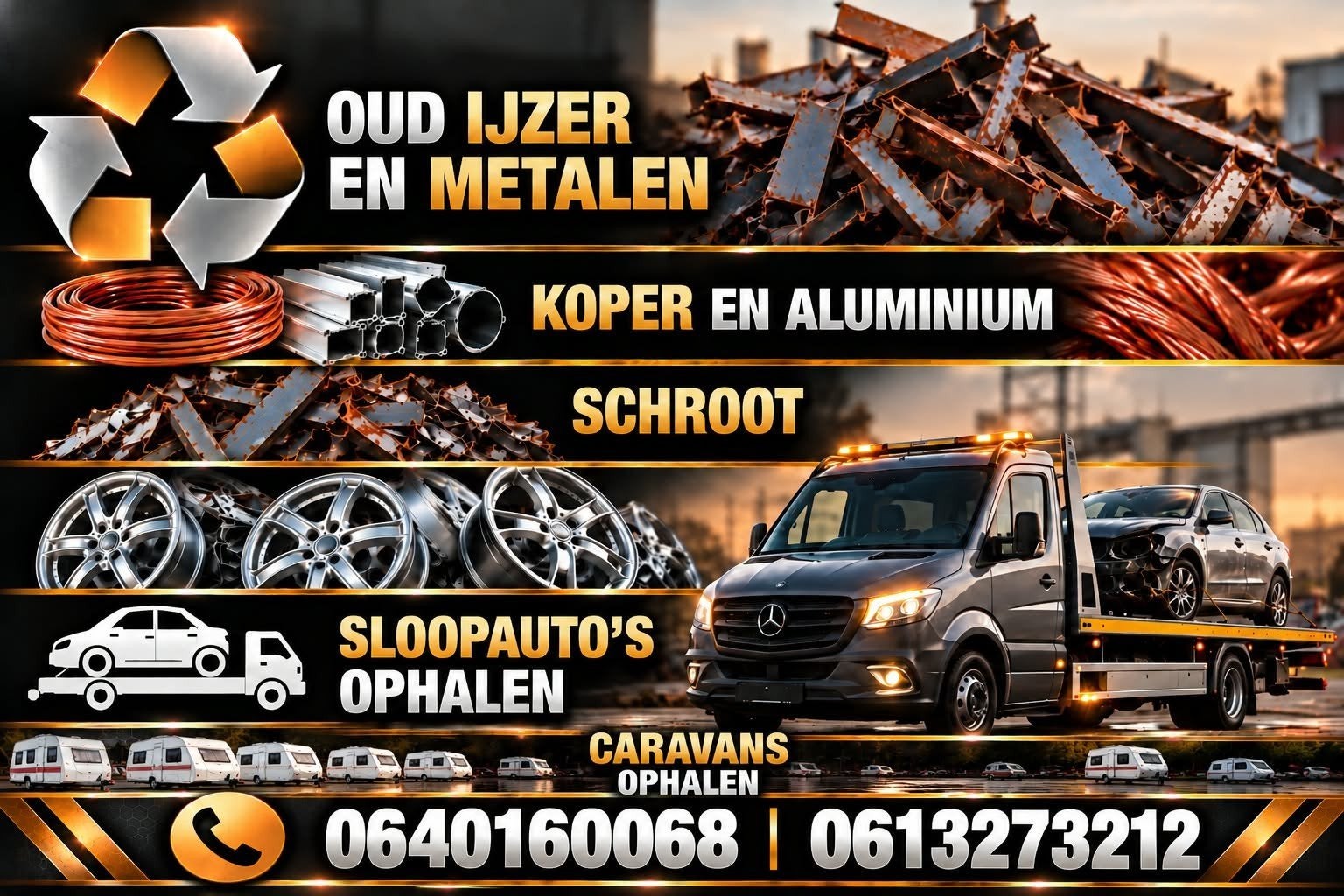 ijzer en metalen, Eén persoon