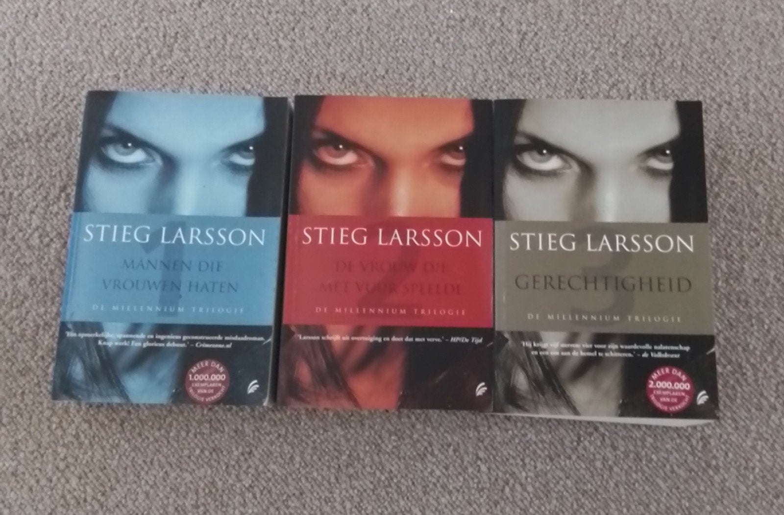 Stieg Larsson 3x spannende thrillers / samen 4,50, Ophalen of Verzenden, Zo goed als nieuw