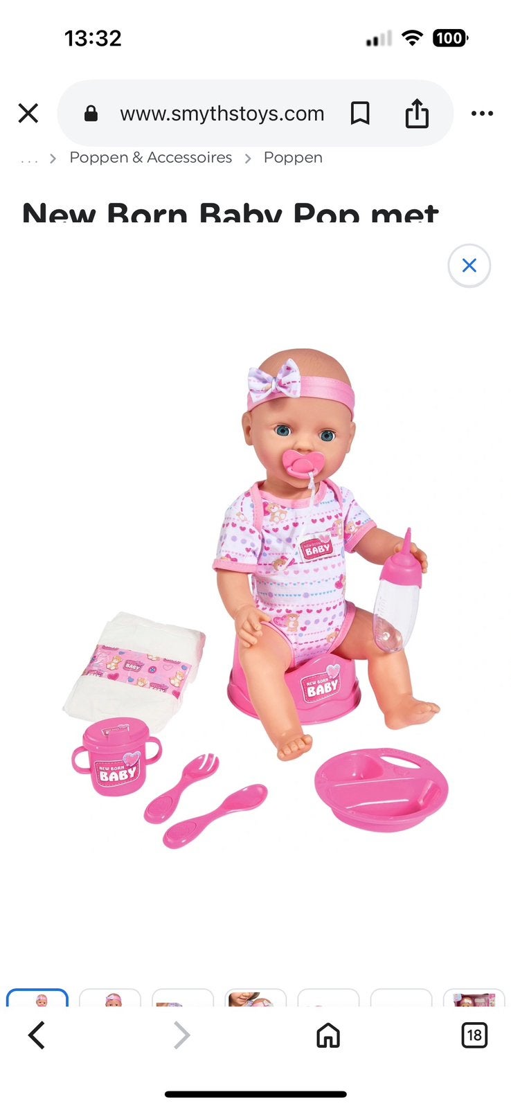 Newborn set, Ophalen, Zo goed als nieuw, Babypop