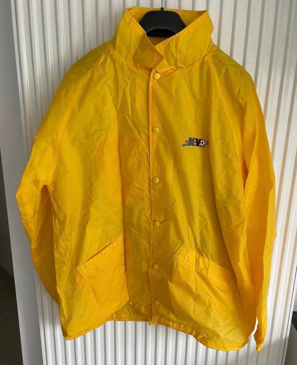 Gevoerde Knalgele Regenjas KVO / Parka - Maat XL, Ophalen of Verzenden, Zo goed als nieuw, Regenjas