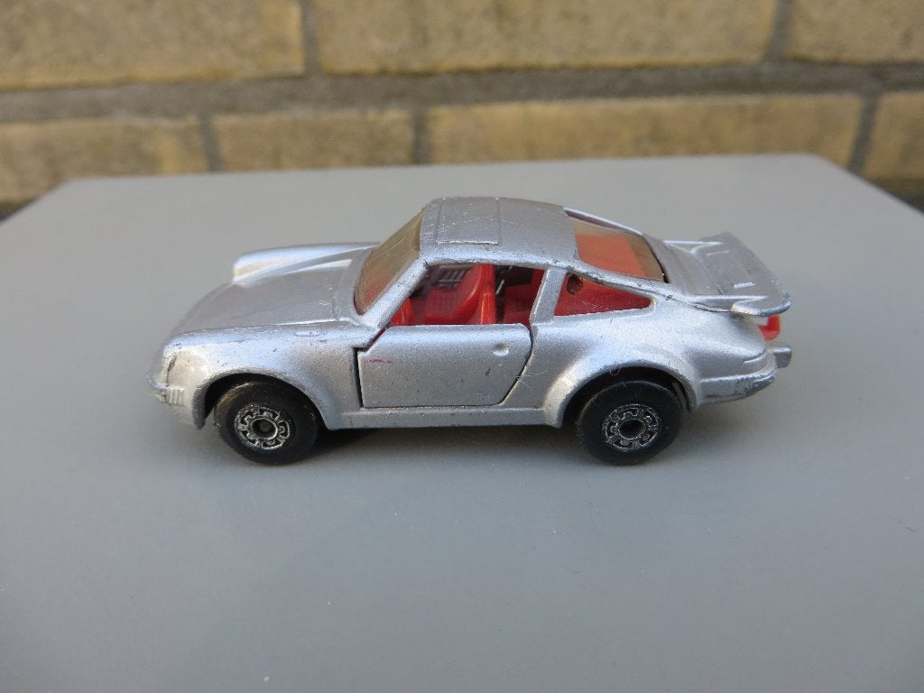 Matchbox Porsche 911 TURBO zilver, Ophalen of Verzenden, Gebruikt, Auto