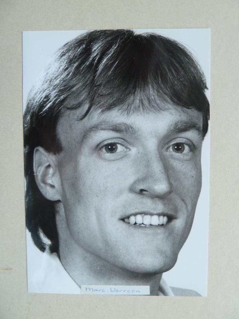 Dijkstra foto. Mark.Verroen Fc Utrecht. 1987/1988 10 x 14,5, Ophalen of Verzenden, Zo goed als nieuw, F.C. Utrecht, Overige typen
