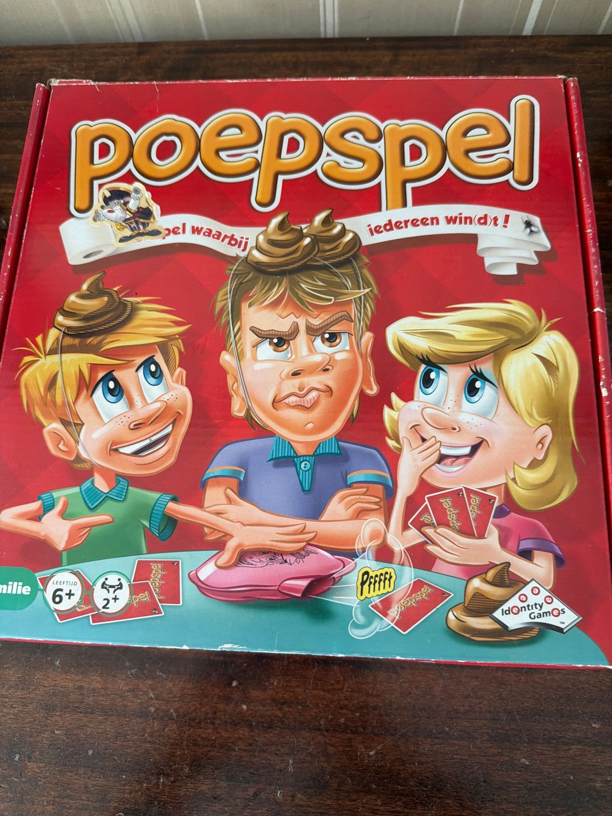 Poepspel - Hilarisch familiespel voor jong en oud!, Een of twee spelers, Ophalen of Verzenden, Gebruikt