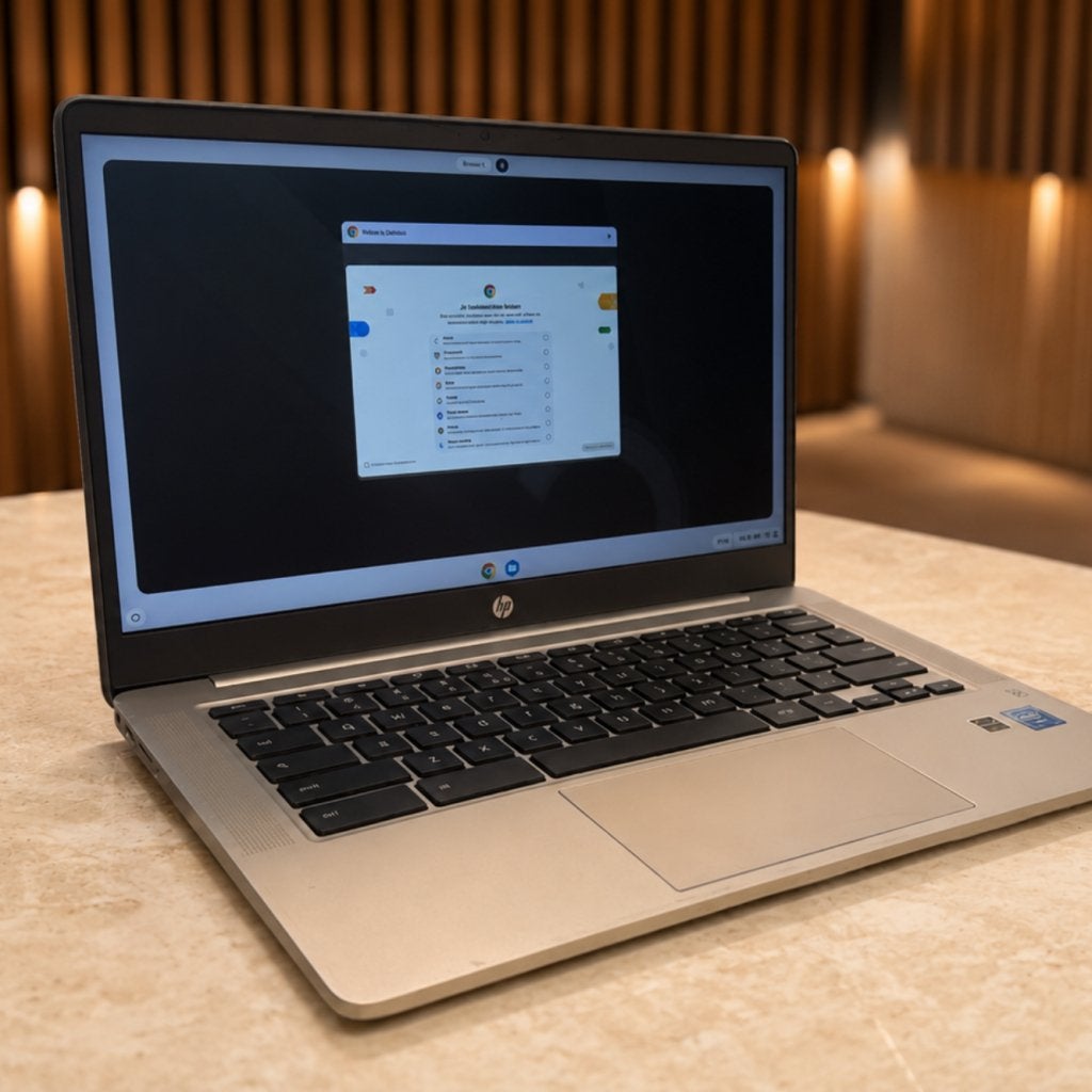 HP 14A-NA0153ND 4GB Chromebook - In Nette Staat, Computers en Software, HP, Zo goed als nieuw, Support@hp.com, 1501 Page Mill Road
Palo Alto, CA 94304
USA