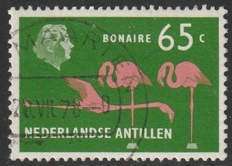 Antillen 1973 462 Bonaire 65c, Gest, Postzegels en Munten, Postzegels | Nederlandse Antillen en Aruba, Ophalen of Verzenden, Gestempeld