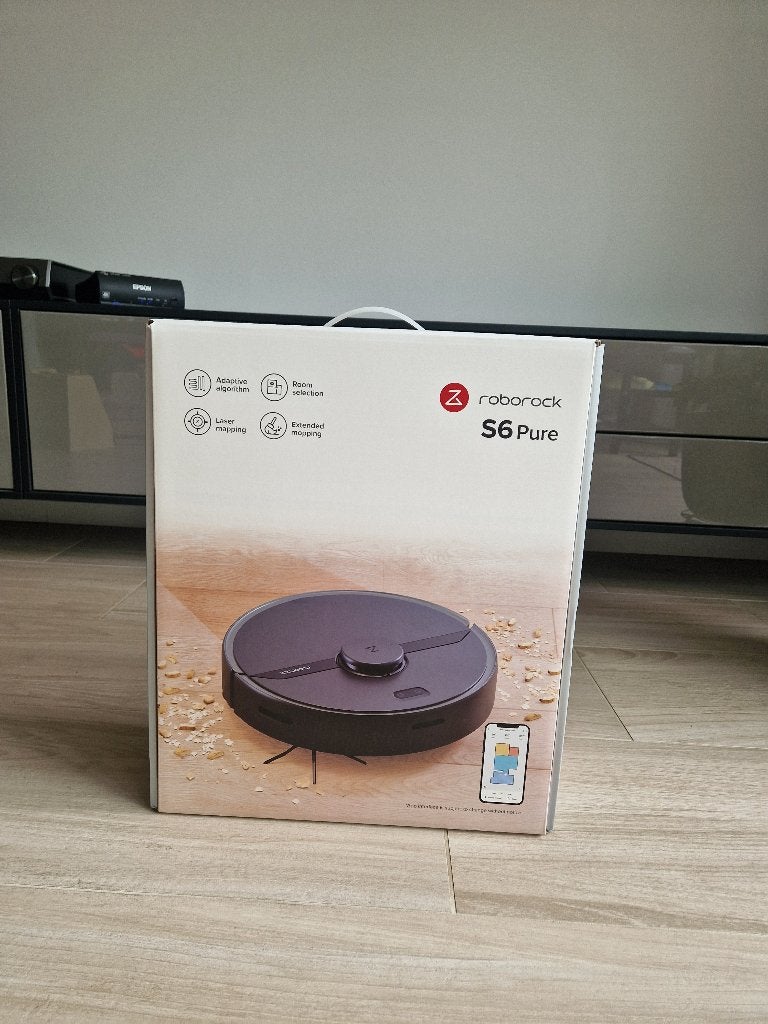 Roborock S6 Pure Zwart, Nieuw in Originele Verpakking, Witgoed en Apparatuur, Ophalen, Overige merken, Nieuw, Robotstofzuiger