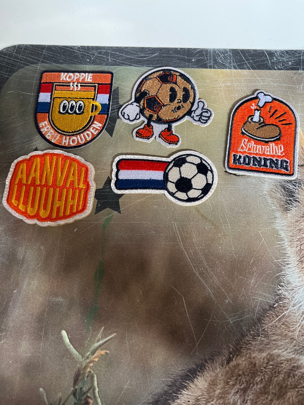 Voetbal patches - Set van 5, Verzamelen, Stickers, Nieuw, Sport, Verzenden