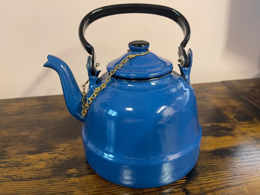 Kleine emaille theepot nooit gebruikt, Antiek en Kunst, Antiek | Emaille, Ophalen of Verzenden