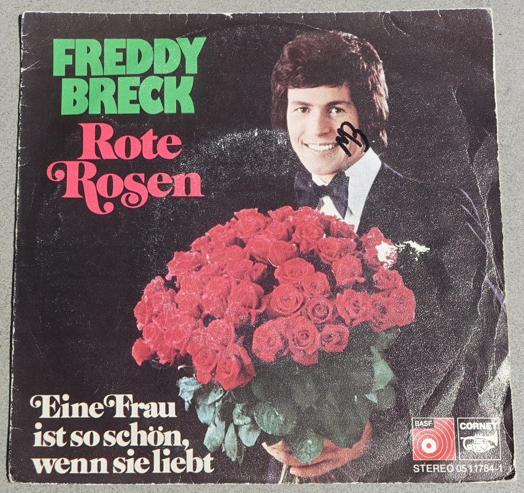 Freddy Breck - Rote Rosen  (Single)  (3), Cd's en Dvd's, Vinyl Singles, Gebruikt, Wereldmuziek, 7 inch, Single