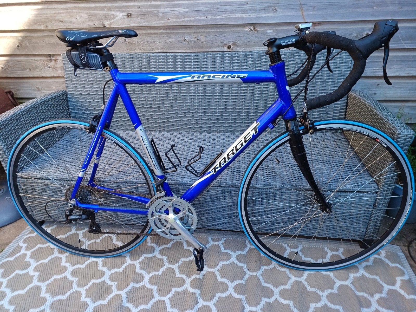 Target Racefiets - Blauw/Zilver - Shimano 8 Speed, Aluminium, Zo goed als nieuw, Meer dan 20 versnellingen, Ophalen