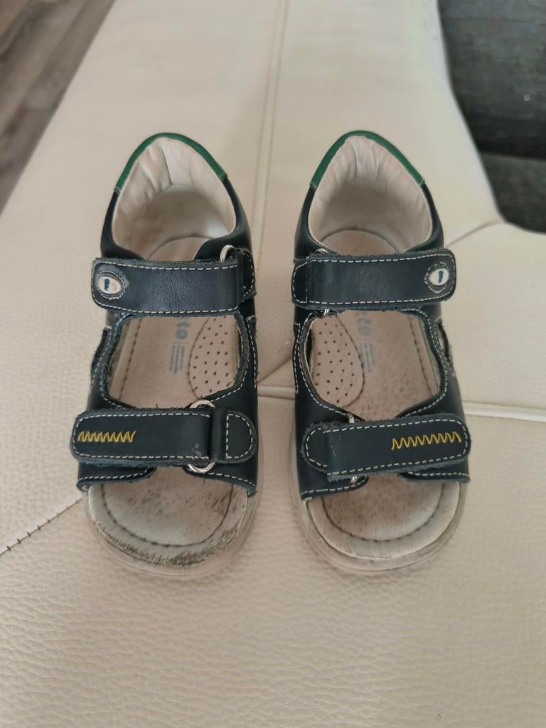 Falcotto sandalen blauw klittenband maat 25 echt leer, Ophalen of Verzenden, Zo goed als nieuw, Jongen, Falcotto