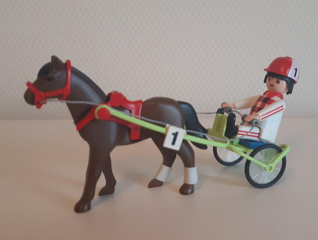 Playmobil 4192 Jocky met wedstrijdpaard.(Set 410), Ophalen of Verzenden, Gebruikt, Complete set