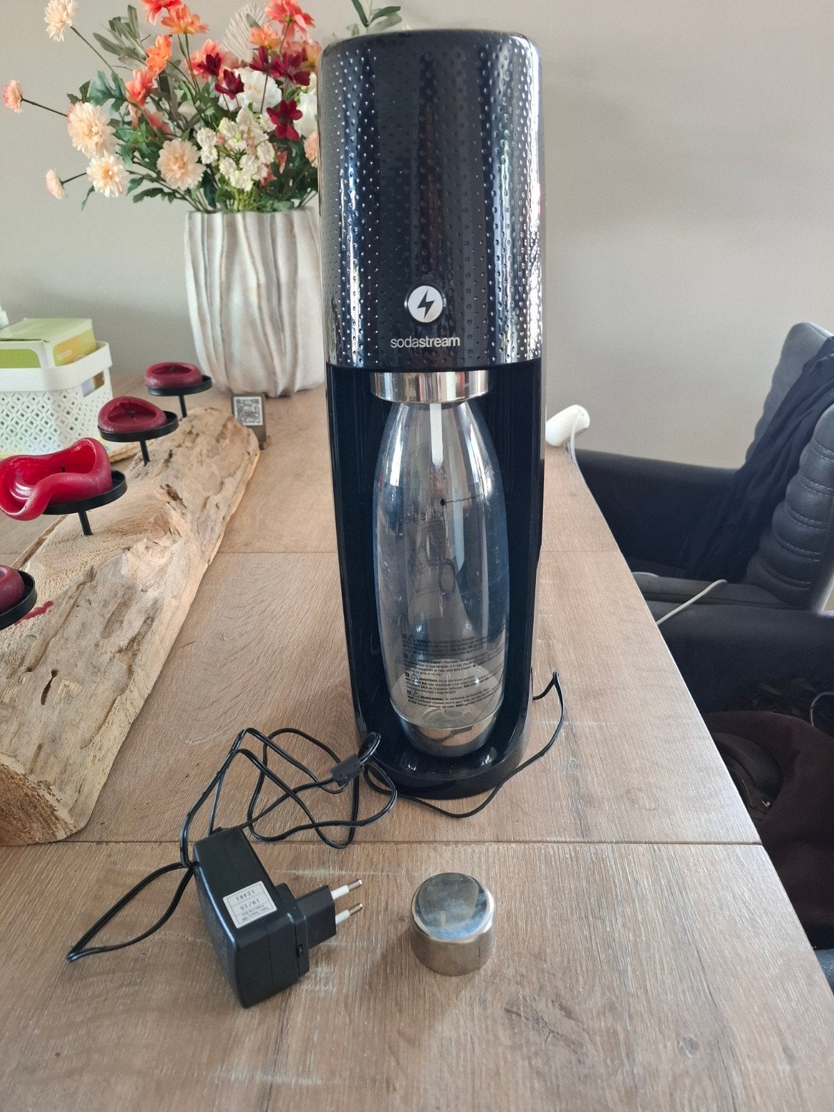 Sodastream bruiswatermaker - Zwart, Overige typen, Kunststof, Ophalen of Verzenden, Zo goed als nieuw