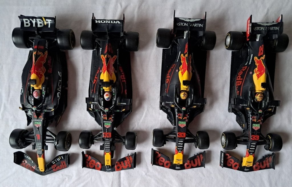 4 Max Verstappen Formule 1 auto's, Ophalen of Verzenden, Gebruikt, Formule 1