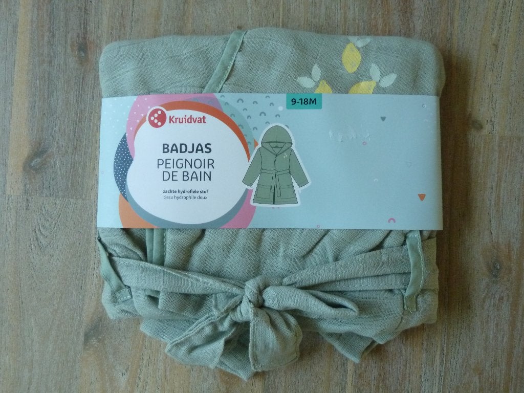 NIEUW hydrofiel badjasje 9-18 maanden, Kinderen en Baby's, Babykleding | Maat 80, Ophalen, Nacht- of Onderkleding, Jongetje of Meisje