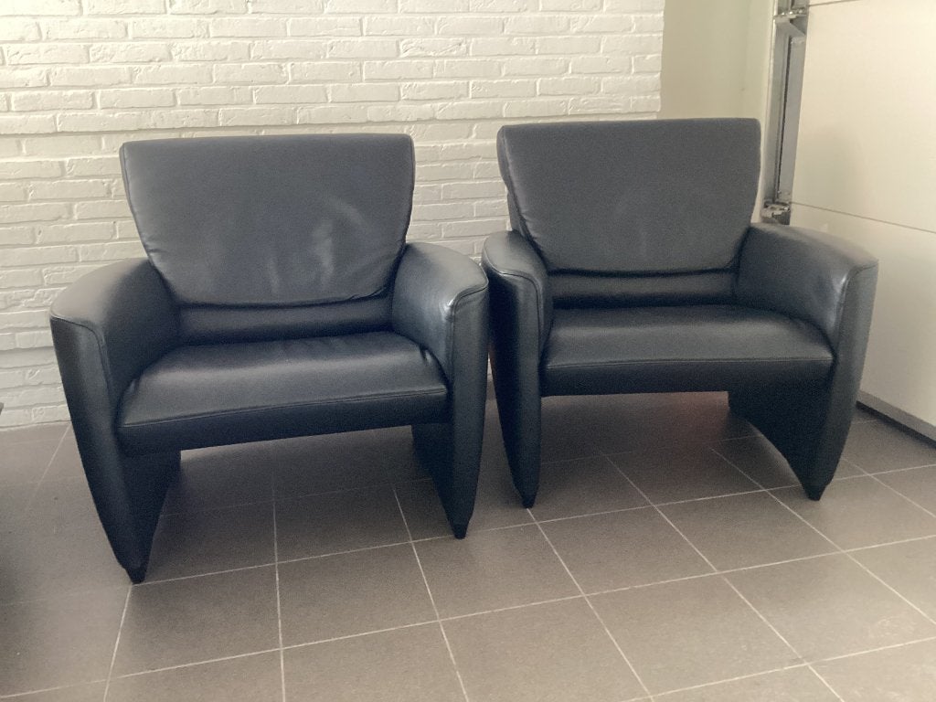Set Jori zetels Model Angel(verst.b rug)Topstaat!, Huis en Inrichting, Ophalen of Verzenden, Zo goed als nieuw, Leer, Leolux sede rolf benz poltrona knoll