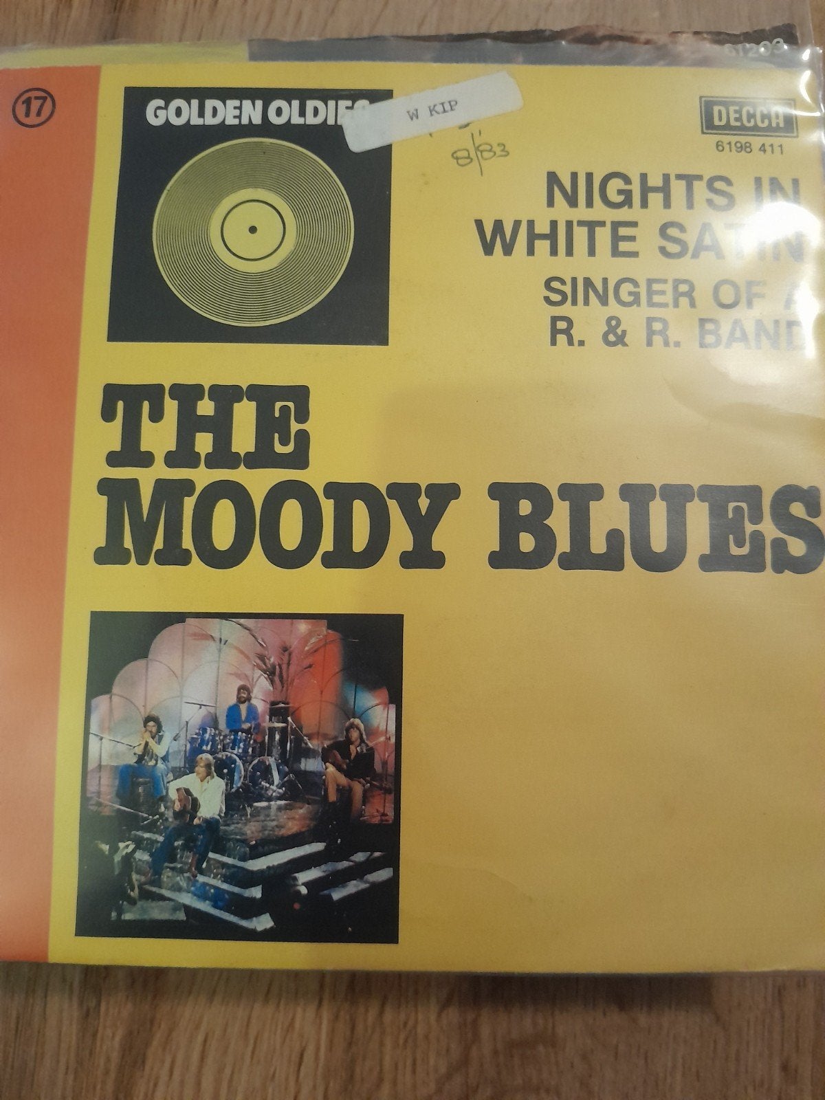 The moody blues 7 inch nights in white satin, Ophalen of Verzenden, Zo goed als nieuw, Pop
