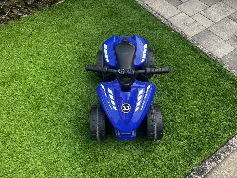 Elektrische loop auto kinderquad - Blauw, Gebruikt
