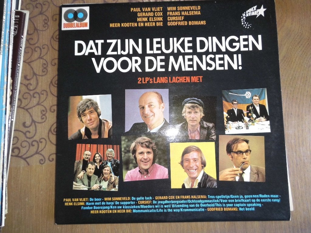 Dat Zijn Leuke Dingen Voor De Mensen! Dubbelalbum LP, Gebruikt, Cabaret of Kleinkunst, Ophalen of Verzenden, Dubbel-LP
