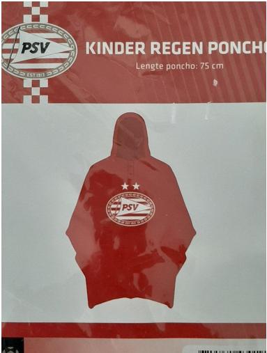 PSV Kinder RegenPoncho Poncho :: NIEUW / VERPAKT, Ophalen of Verzenden, Nieuw, Regenjas