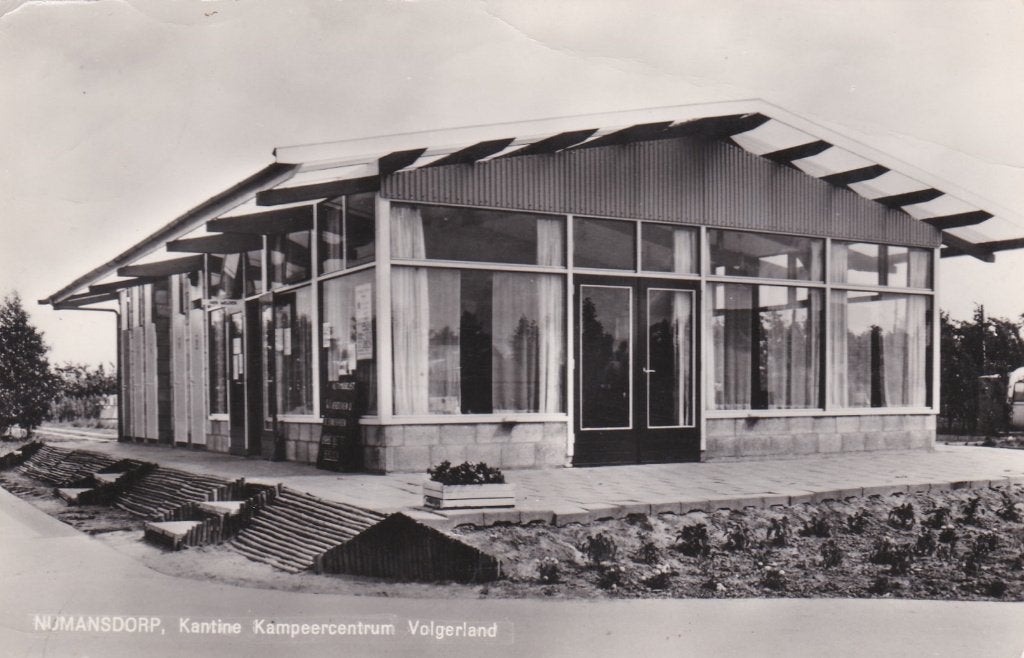 18559 Numansdorp Kantine kampeercentrum Volgerland 1967, Verzenden, 1960 tot 1980, Gelopen, Zuid-Holland