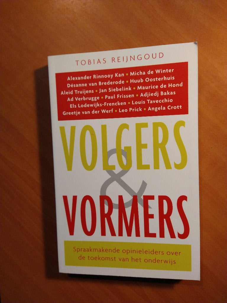 Reijngoud, Tobias. Volgers & vormers, Ophalen of Verzenden, Zo goed als nieuw