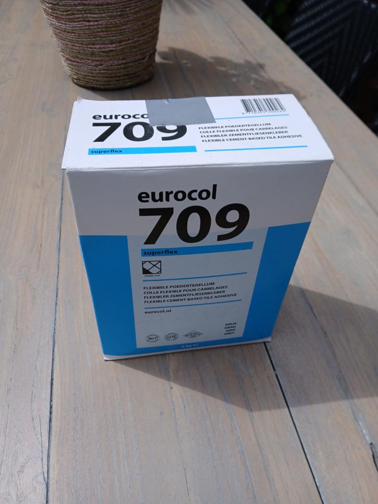 Eurocol 709 Superflex flexibele poedertegellijm - 4 kg, Doe-het-zelf en Verbouw, Tegels, Ophalen, Nieuw, Overige materialen, Overige typen