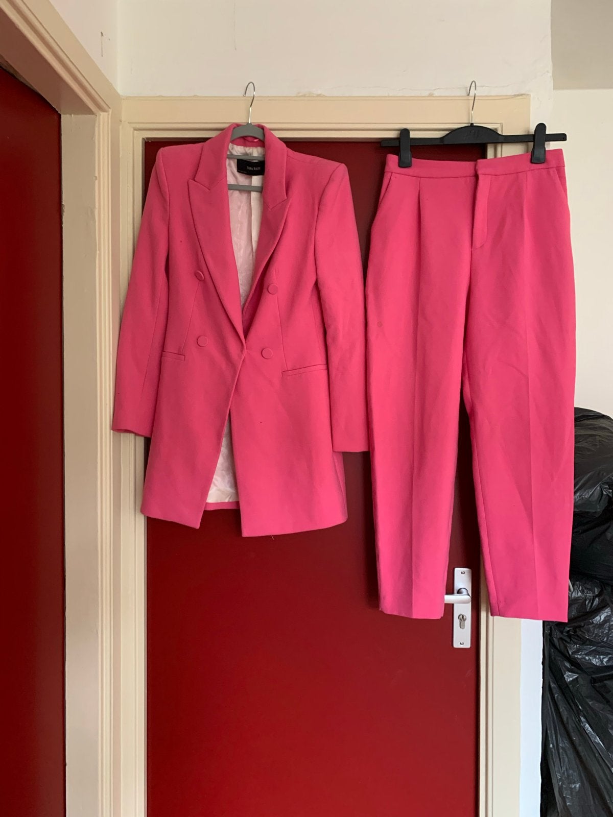 Zara roze kostuum/pak maat M, Maat 38/40 (M), Kostuum of Pak, Ophalen of Verzenden, Roze
