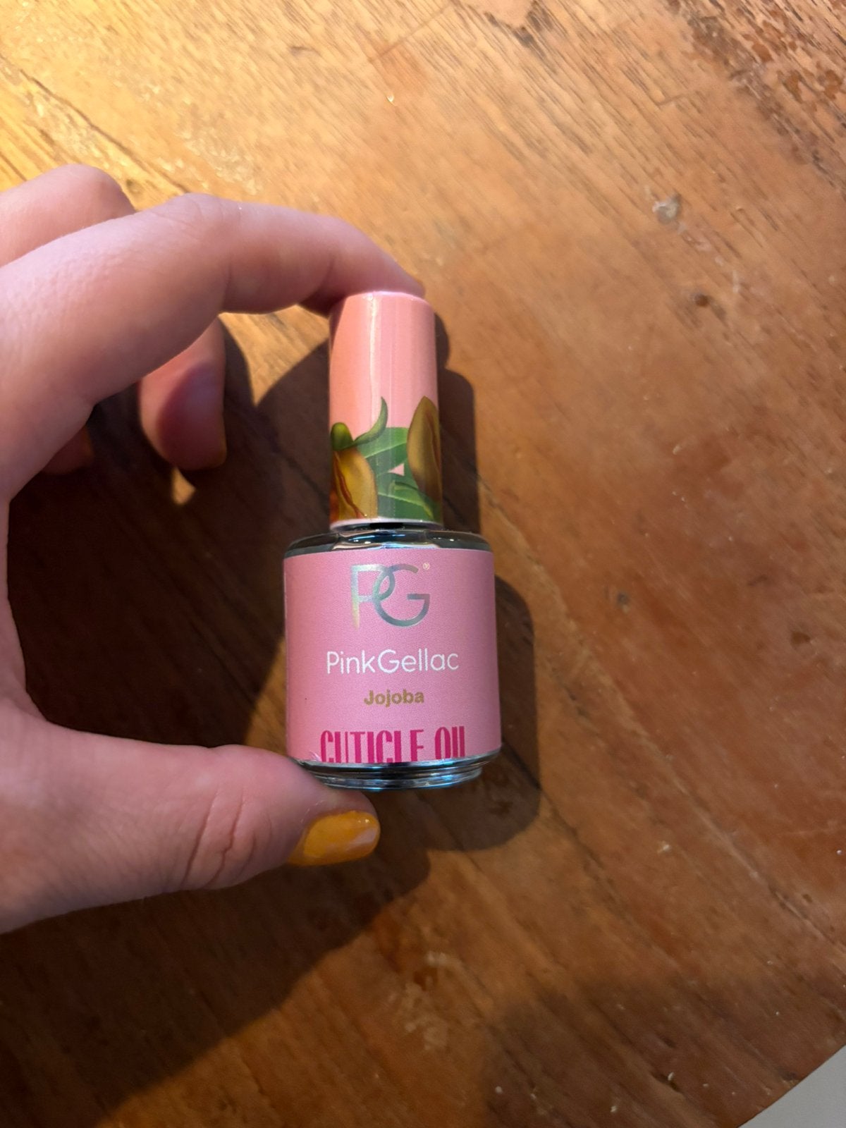 Cuticle oil pink gellac, Ophalen of Verzenden, Zo goed als nieuw, Overige kleuren, Handen en Nagels