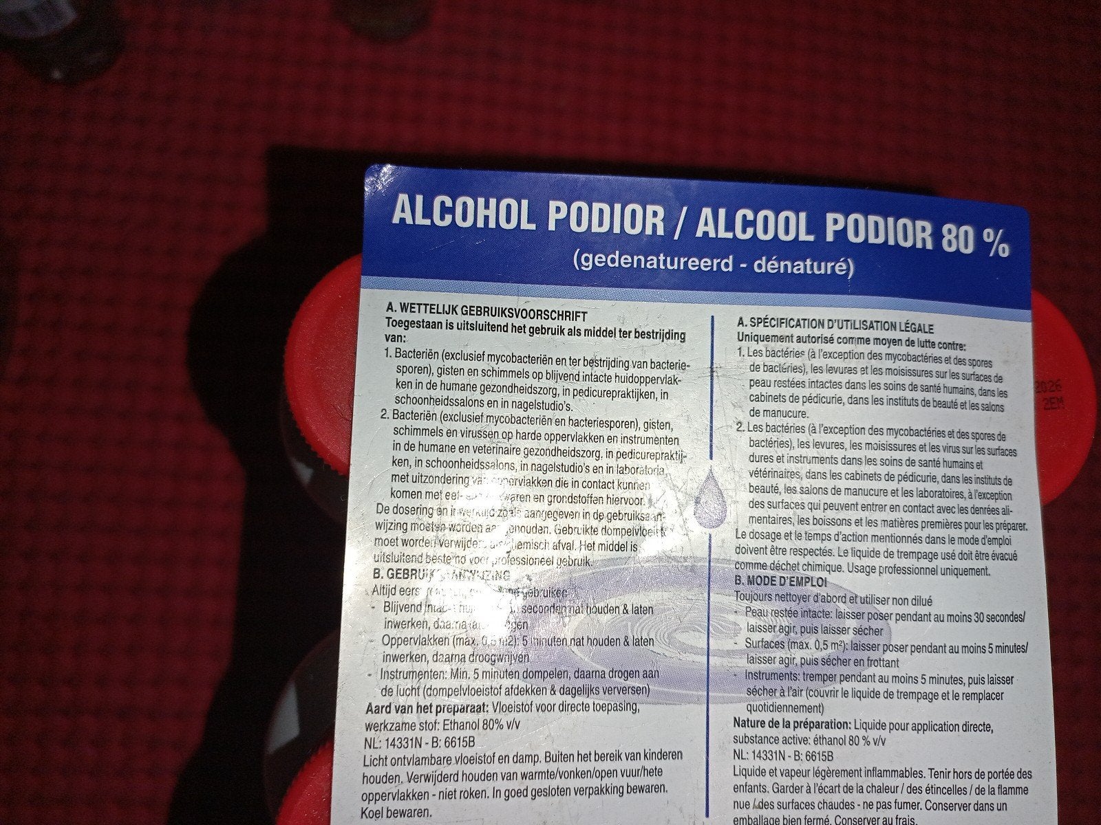 3 liter Alcohol denat. 80%, Ophalen of Verzenden, Schoonmaakmiddel