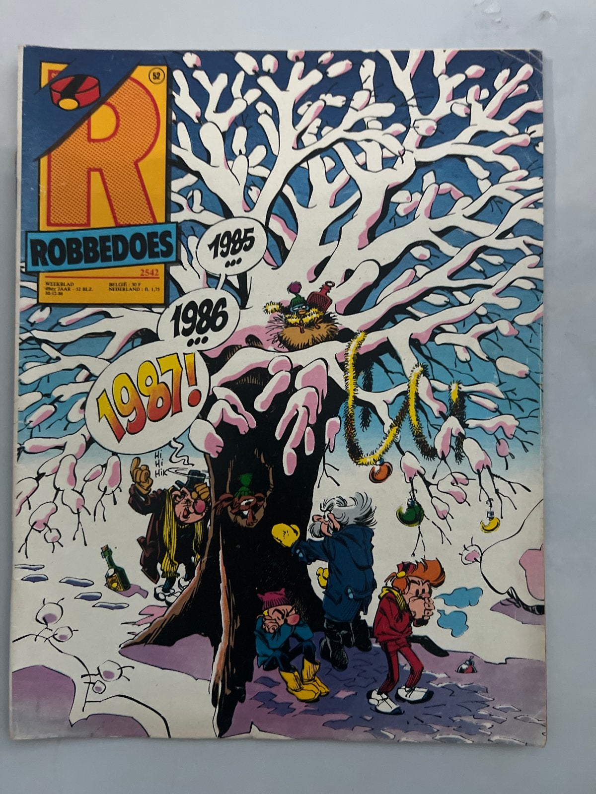 Robbedoes 2542 - Weekblad 49ste Jaar - 1986, Eén stripboek, Ophalen of Verzenden, Gelezen