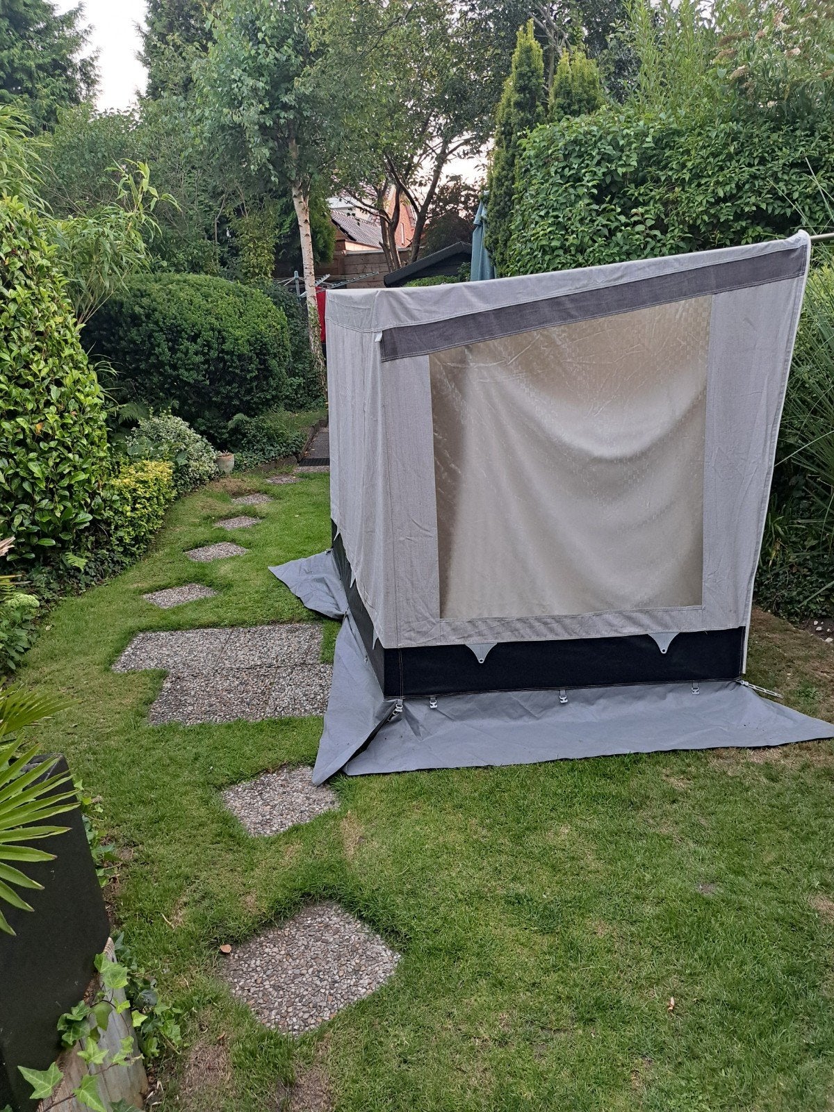 uitbouw dorematent met pees en binnentent, Ophalen, Gebruikt, Campingstoel