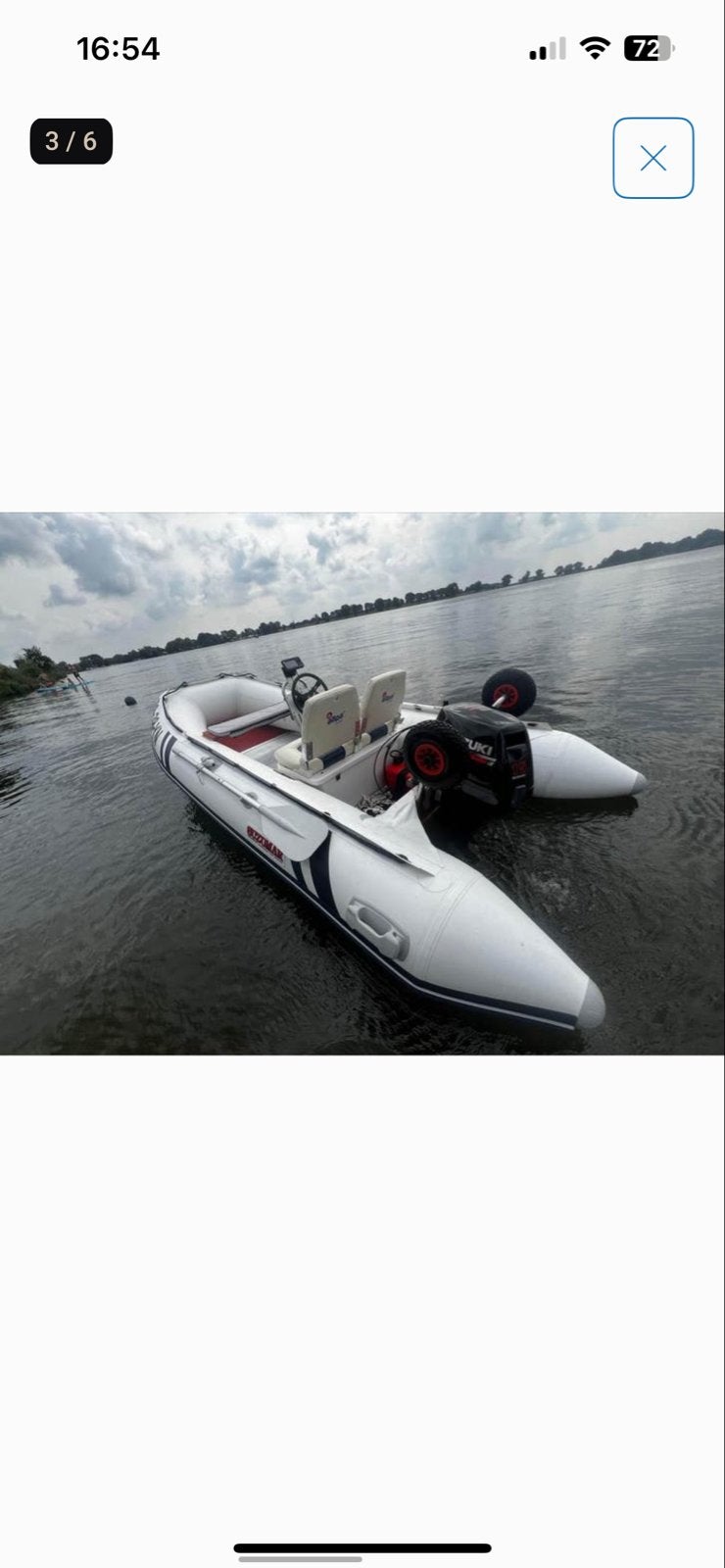 Suzumar rubberboot met Suzuki buitenboordmotor en trailer, Ophalen, Aluminium, Suzumar, Gebruikt