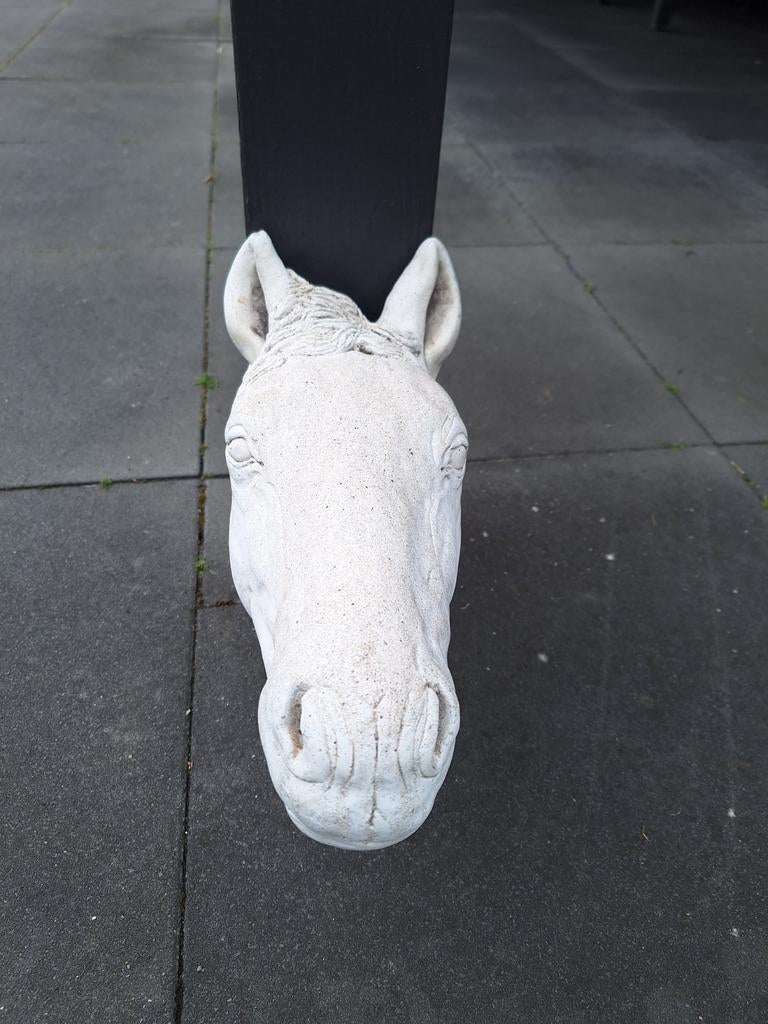 Betonnen paardenhoofd - 35 cm hoog, Ophalen