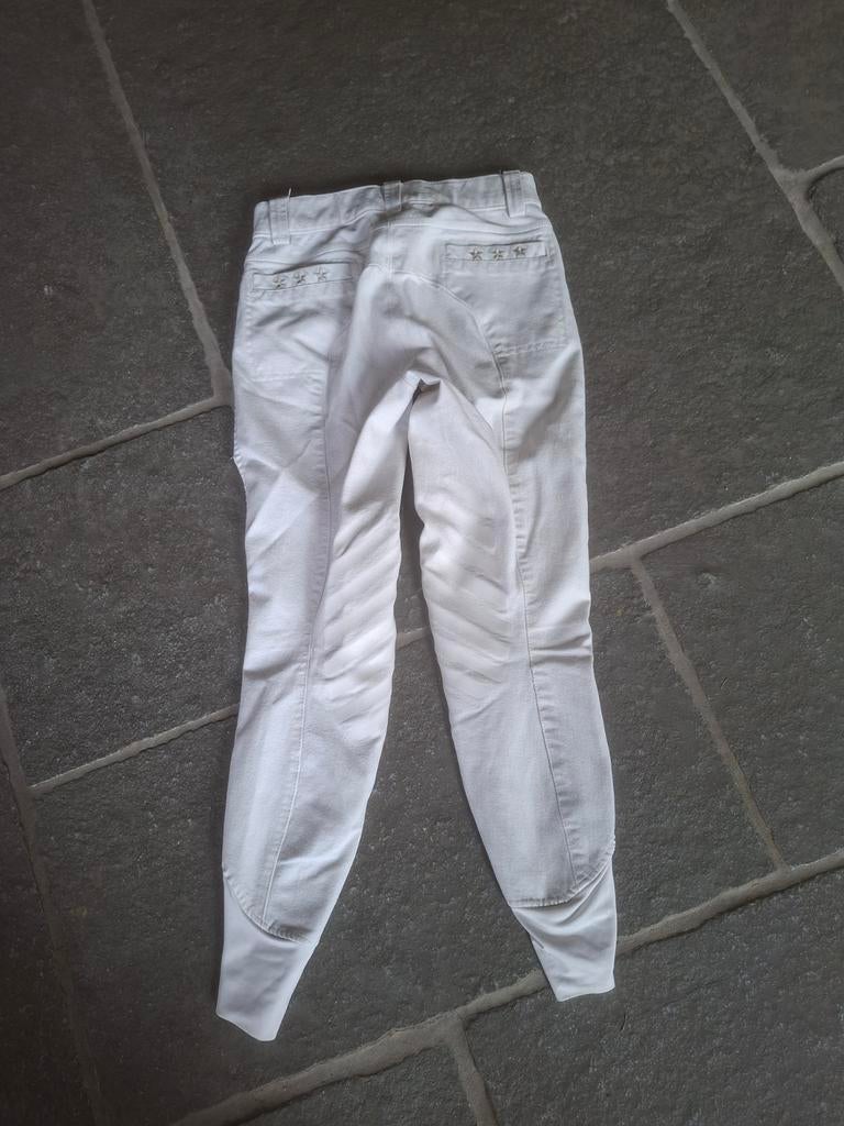 Witte rijbroek 152, Legging, Maat 36/38 (S), Wit, Ophalen of Verzenden