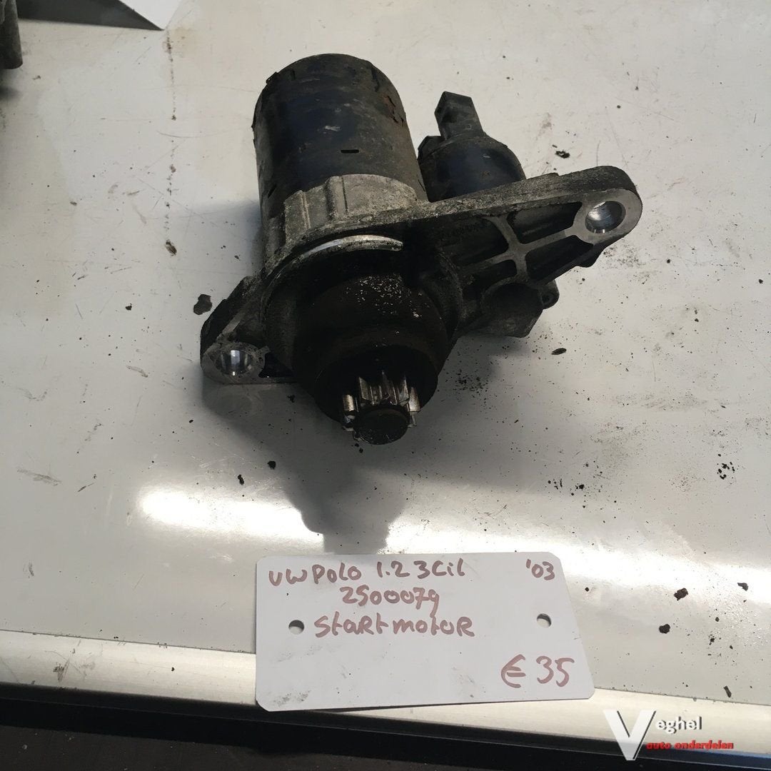 Vw Polo 1.2 B 3 cilinder 2003 Wagennr 2500079  Startmotor
