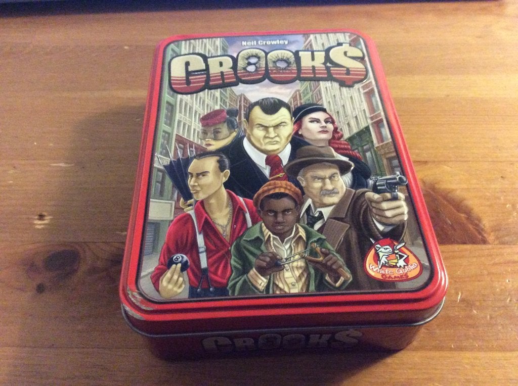 Crooks. kaartspel van White Goblin Games. In blik, Een of twee spelers, Ophalen of Verzenden, Gebruikt, White Goblin Games