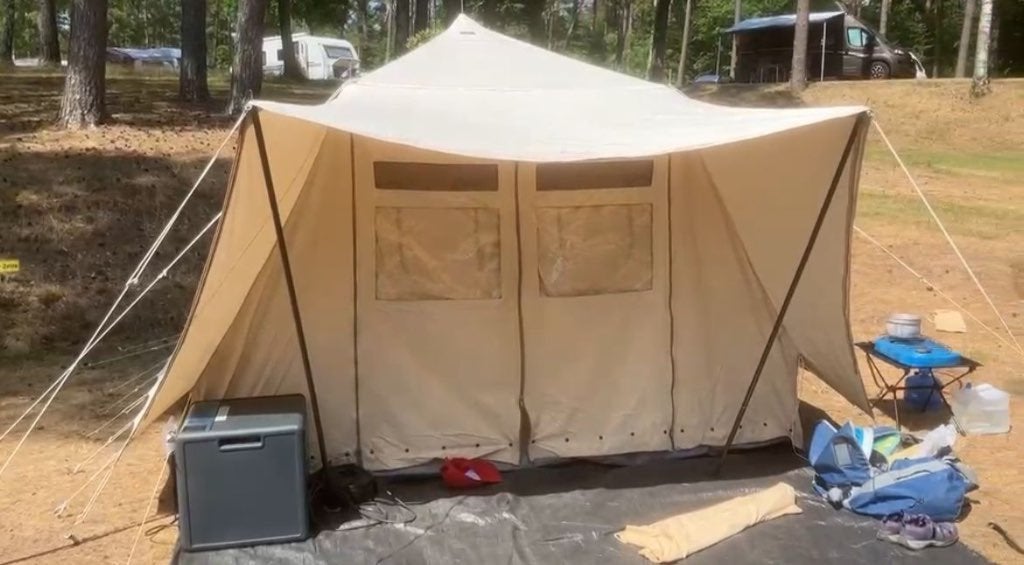 De Waard Albetros Junior, Caravans en Kamperen, Tenten, Ophalen, Gebruikt, Tot en met 4