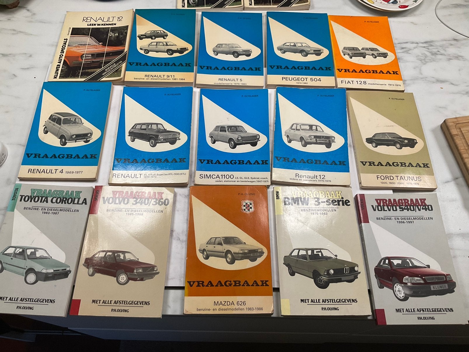 Collectie Auto Vraagbaken - Diverse Modellen, 17 stuks, Ophalen of Verzenden