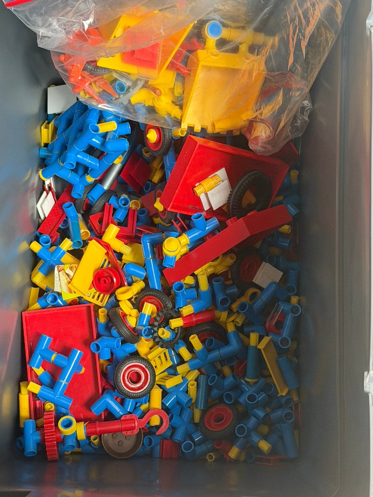 Bak met Vintage Mobilo Plasticant, Kinderen en Baby's, Ophalen, Gebruikt, Overige merken