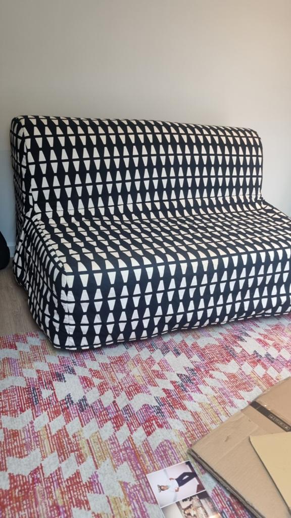 LYCKSELE LÖVÅS 2-seat sofa-bed, Ophalen, Tweepersoons, 140 cm