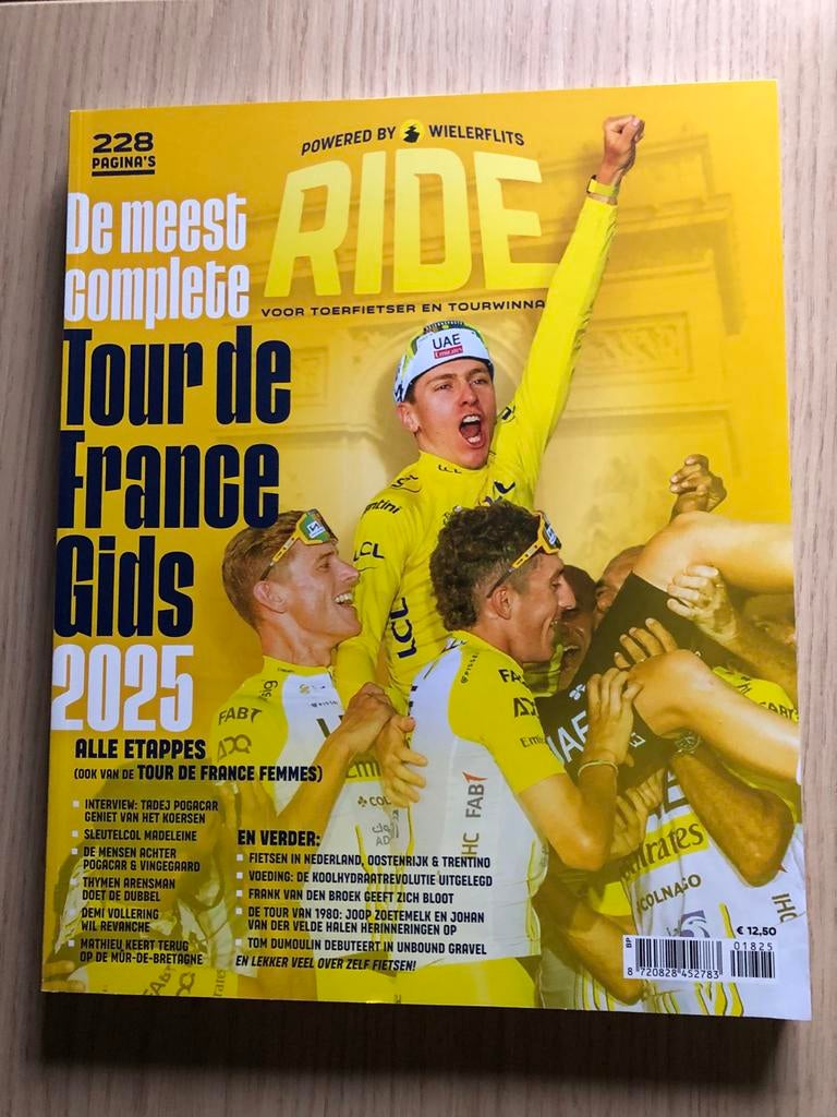Ride Tour de France Gids 2025 - Wielerflits, Boeken, Ophalen of Verzenden, Zo goed als nieuw, Sport en Vrije tijd
