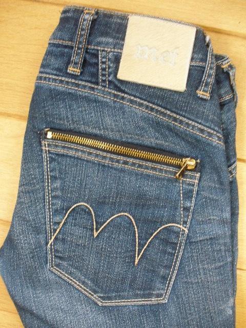 MET Injeans spijkerbroek met grove ritsen maat 28, MET Jeans, Blauw, Ophalen of Verzenden, Zo goed als nieuw