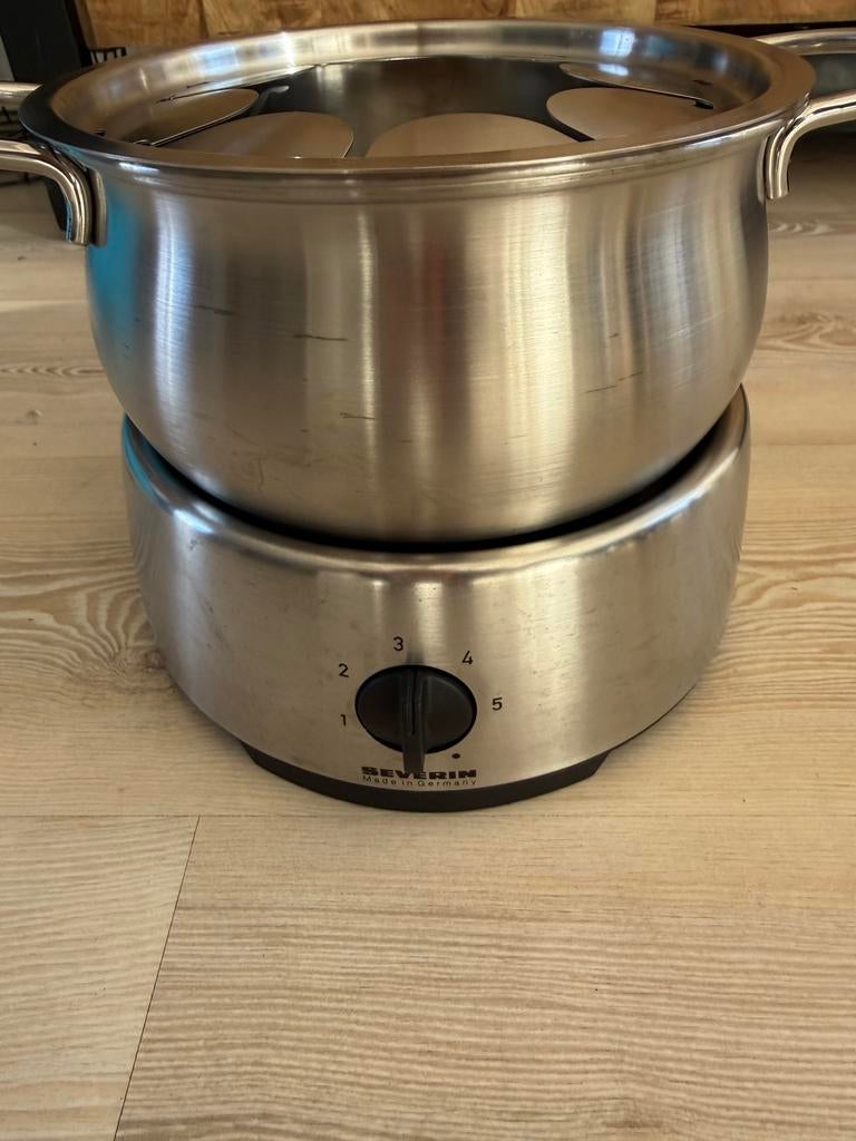 Severin elektrische fonduepan, Ophalen of Verzenden, Zo goed als nieuw, Overige materialen