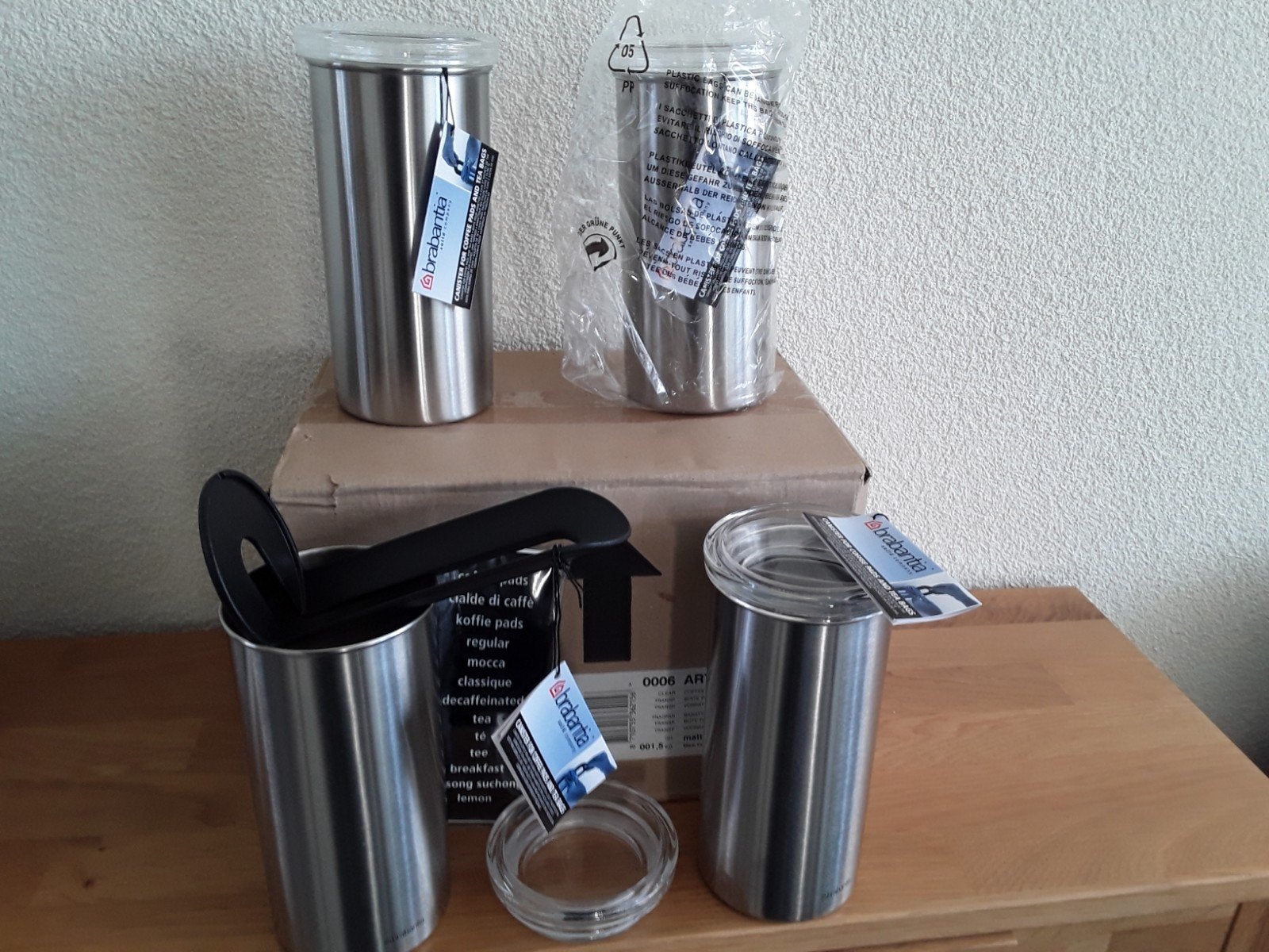 Brabantia voorraadbussen (senseo), Ophalen of Verzenden, Nieuw