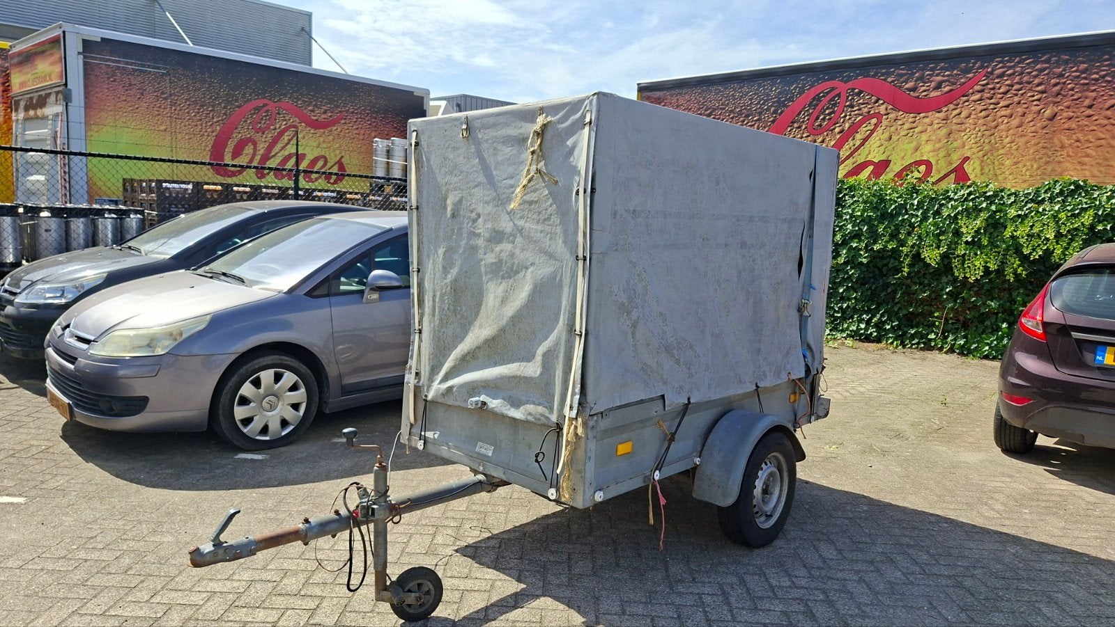 aanhanger met huif / opknapper, Auto diversen, Ophalen, Gebruikt