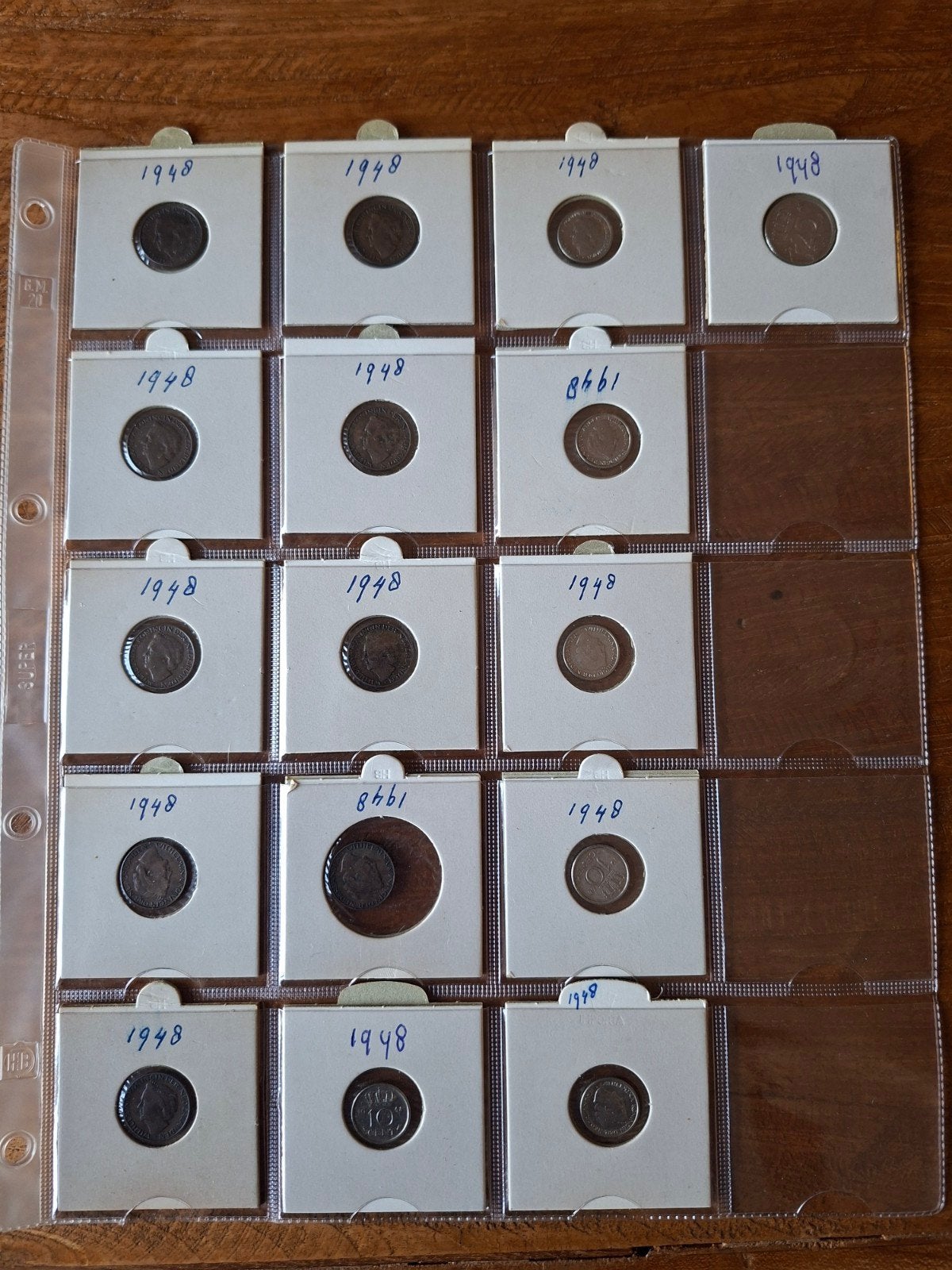 Verzameling Nederlandse munten 1948 - Koningin Wilhelmina 13, Ophalen of Verzenden, Koningin Wilhelmina, Overige waardes, Setje