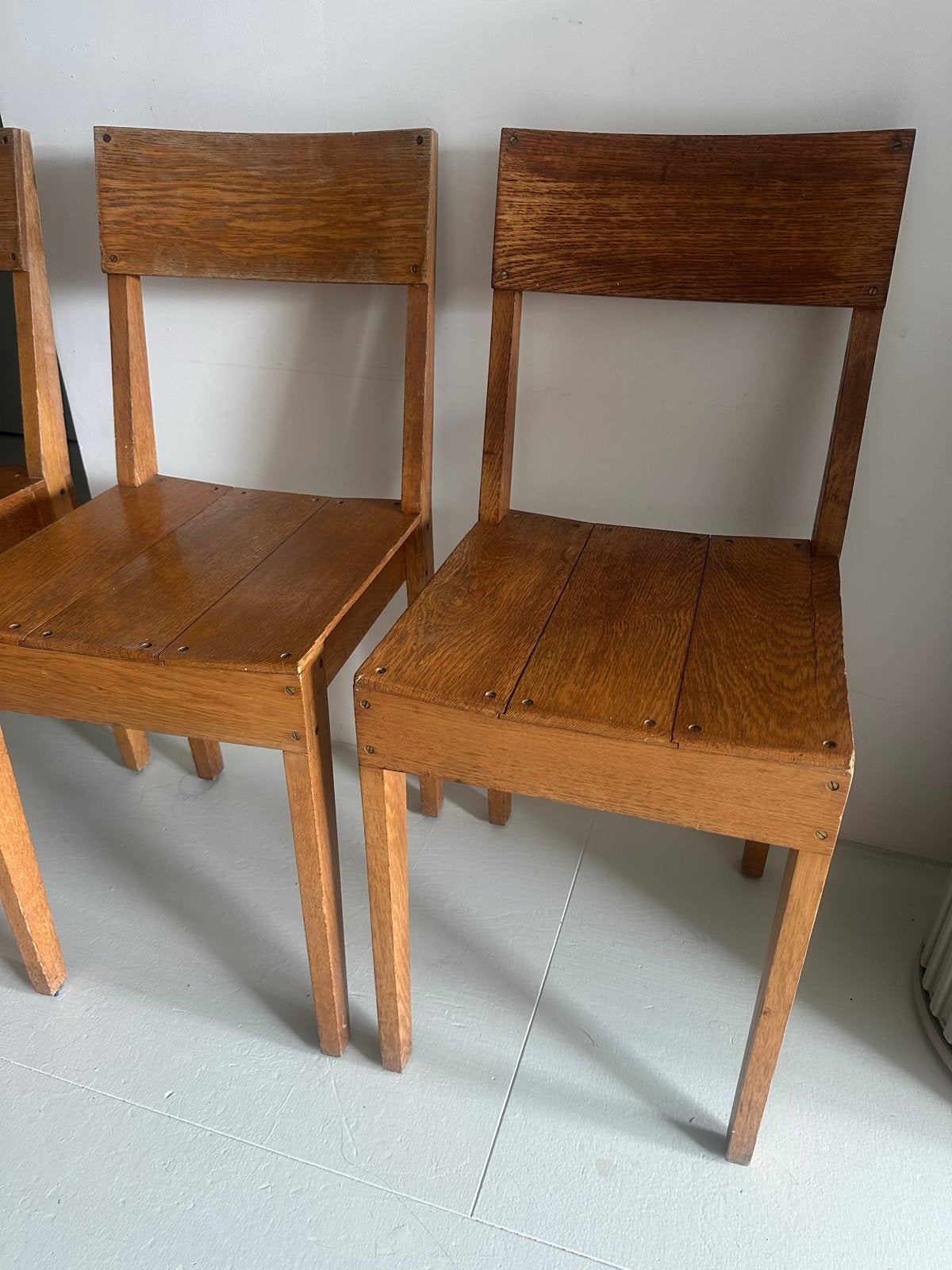 6 eiken hout stoel (Piet Hein Eek), Ophalen of Verzenden