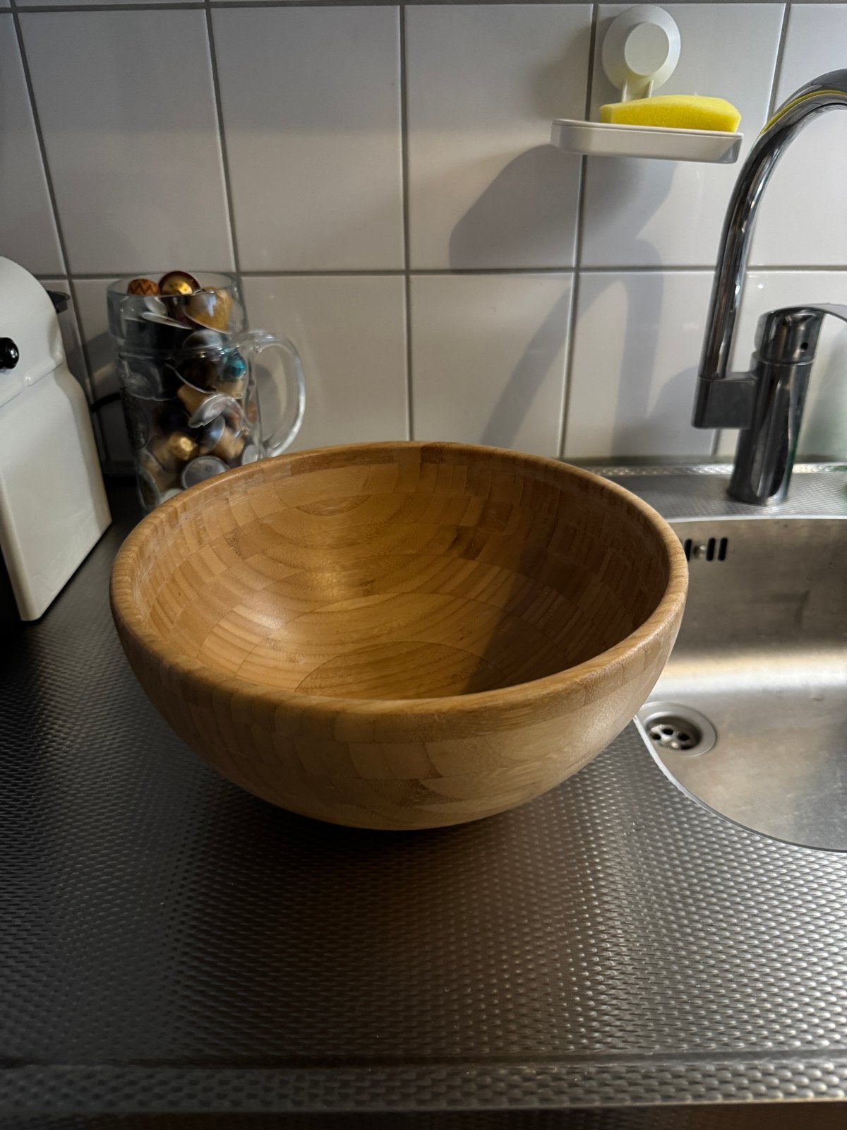 Houten kom - Gebruikt, Hout, Ophalen of Verzenden, Bruin, Overige typen