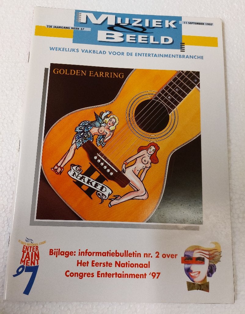 Golden Earring PROMO MAGAZINE Naked 1997 MBI, MBI, Ophalen of Verzenden, NvT, Boek, Tijdschrift of Artikel